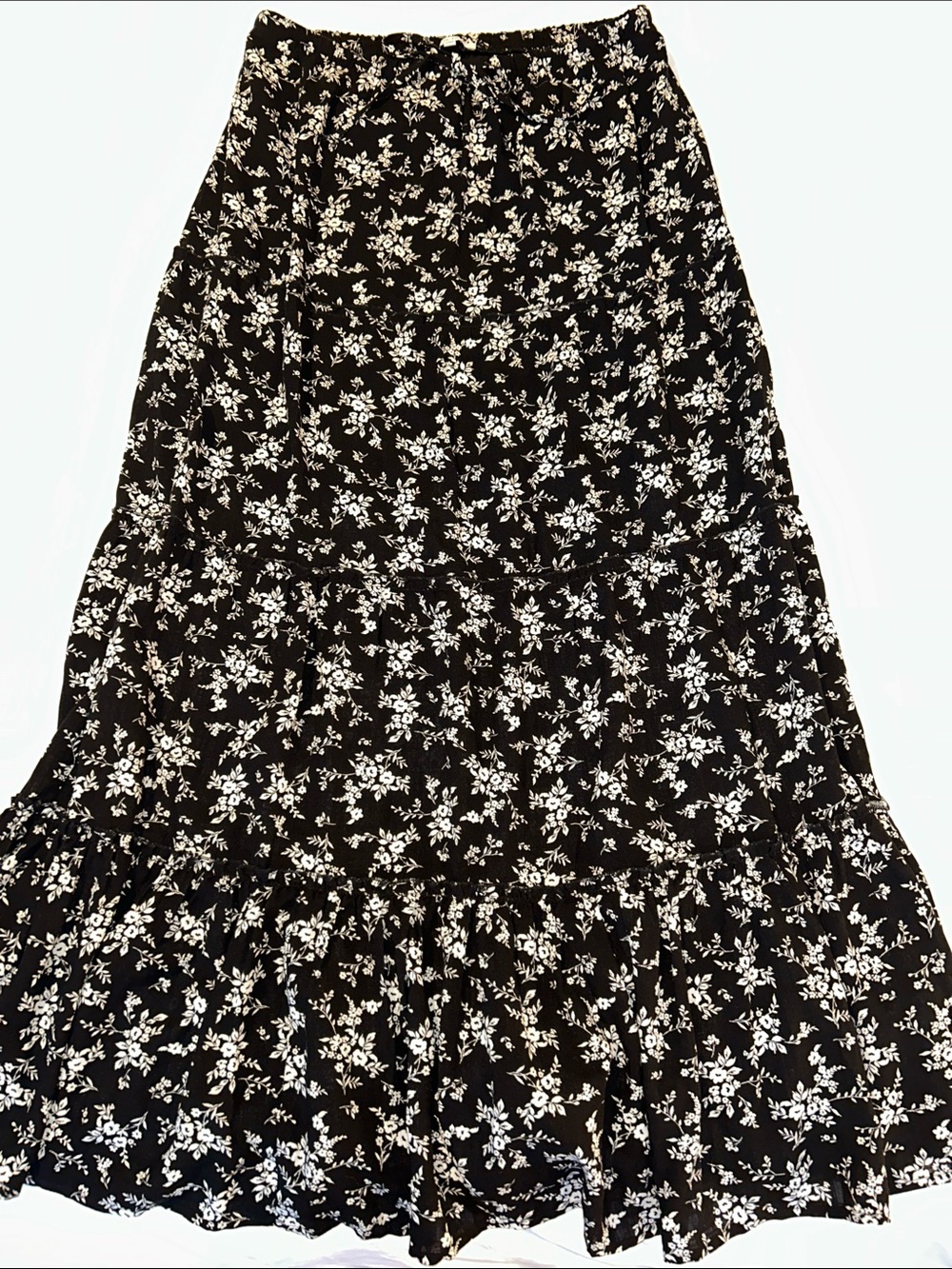 NWOT Love Tree Tiered Maxi Skirt Large